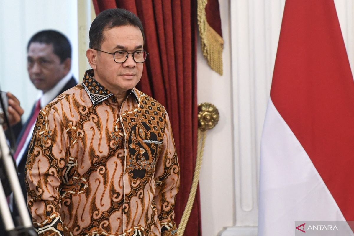 Menteri Perdagangan Budi Santoso dalam konferensi pers di Kemendag